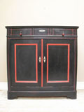 antique french painted cupboard